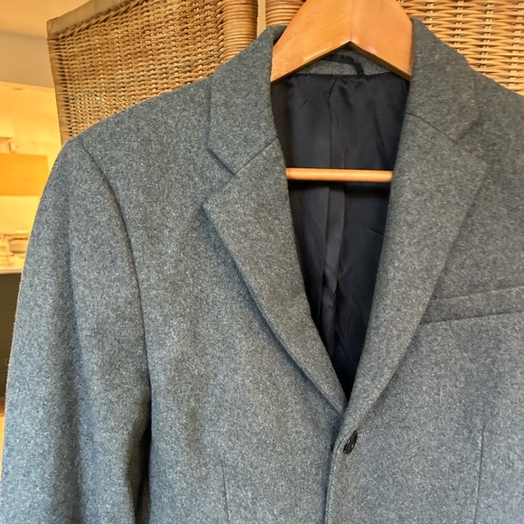 Matinique dark grey wool-blend men’s coat - Picture 4 of 14